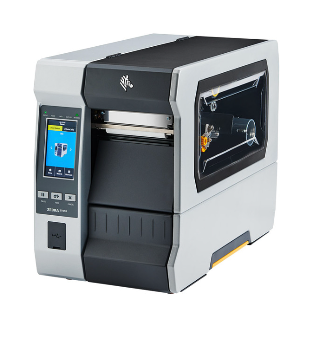 Zebra ZT610, 4'', 203 dpi, US Cord, Serial, USB, Gigabit Ethernet, Bluetooth 4.0, USB Host, Cutter, Color, ZPL