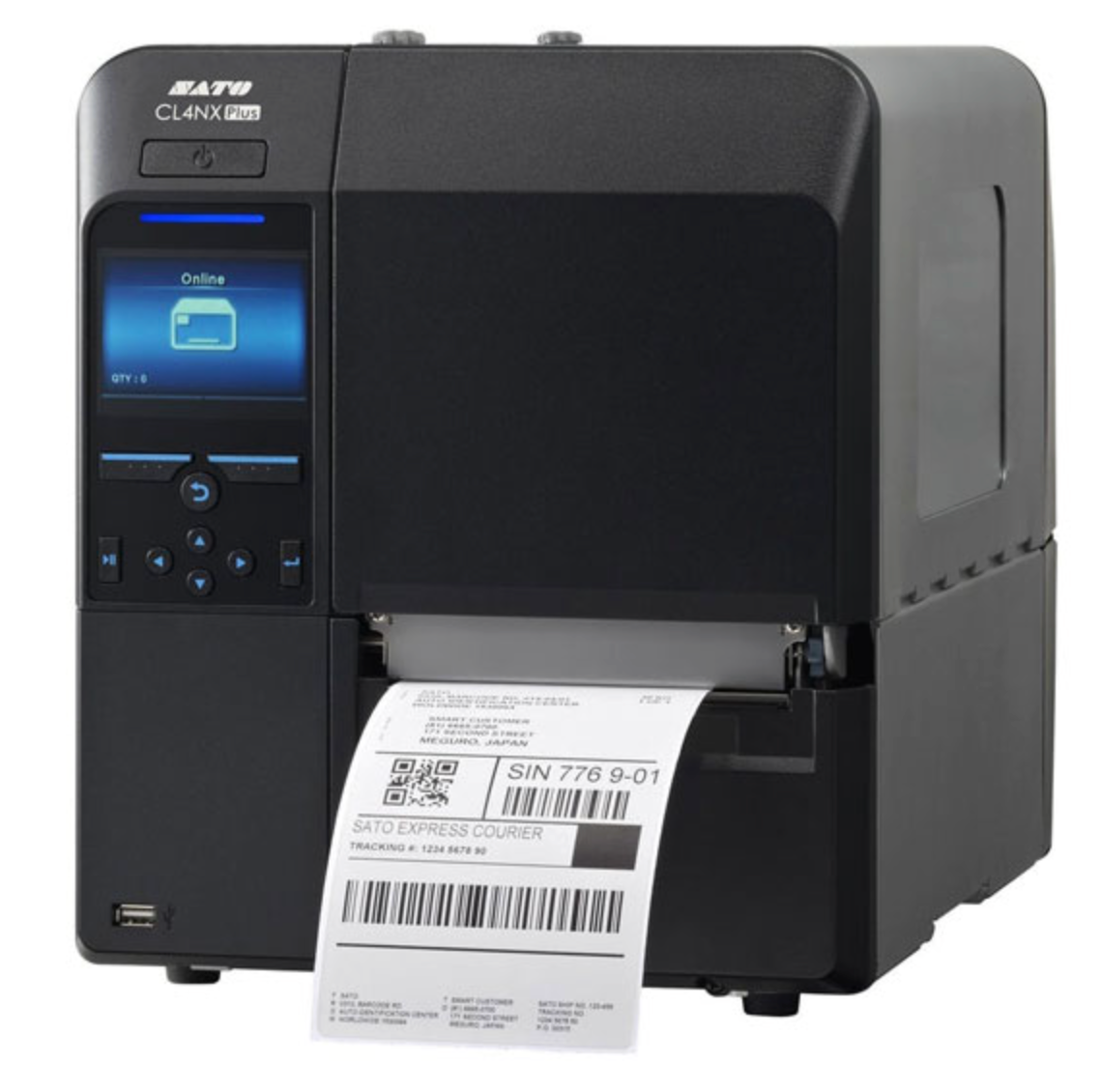 Sato, Printer - CL4NX Plus, 203 dpi, 4", Thermal Transfer, RFID UHF, Serial, USB, Ethernet, with Dispenser, Rewinder, & RTC