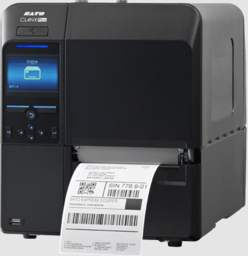 Sato, Printer – CL4NX Plus, 203 dpi, Thermal Transfer, Serial, USB, Ethernet, with Linerless Cutter