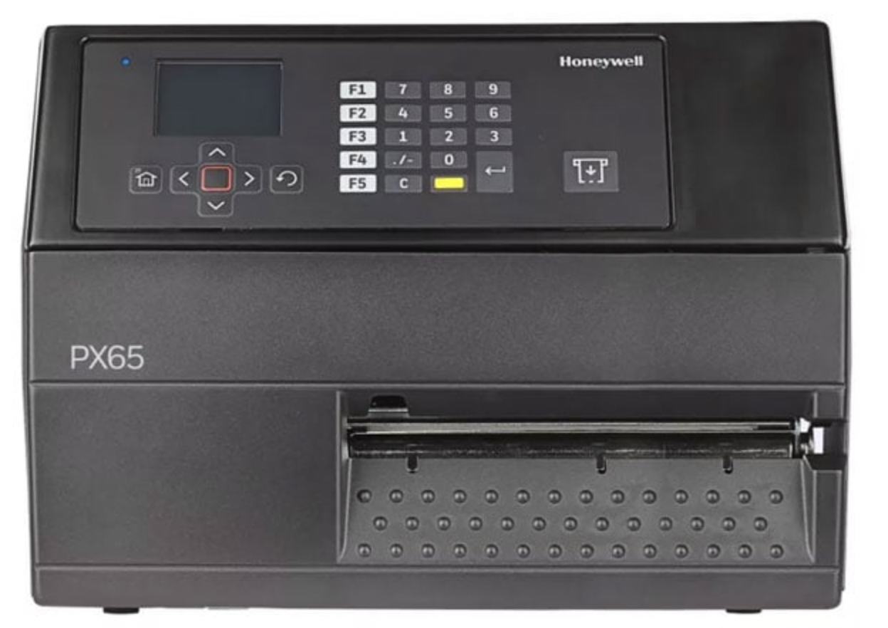 Honeywell, Printer - PX65, 203 dpi, 6", Thermal Transfer, USB, Ethernet, Rewinder + LTS